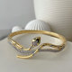 two tone snake bangle