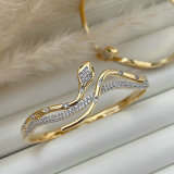 two tone snake bangle