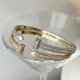 Pave zircon snail bangle