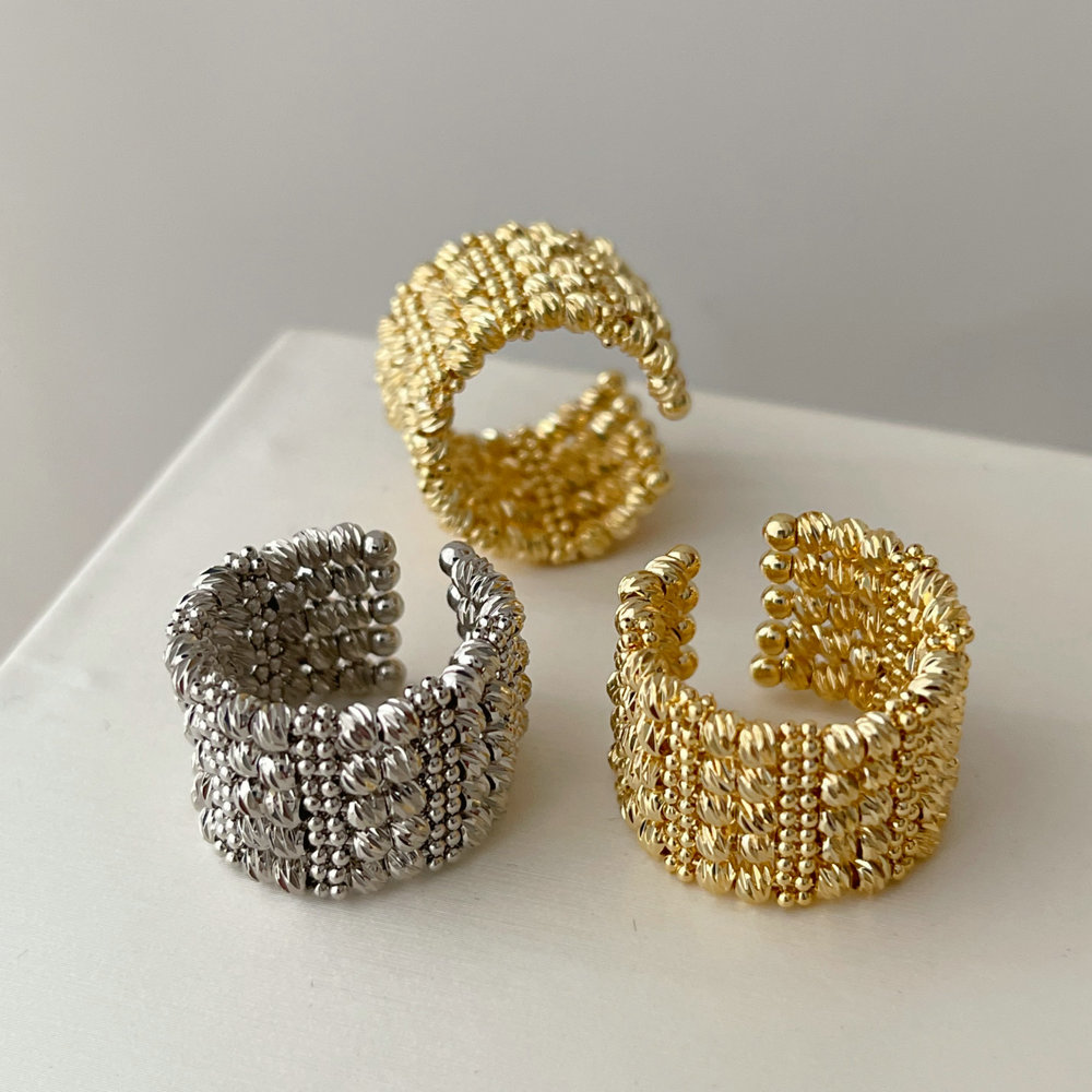 Handmade bead ring