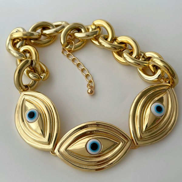 Acrylic eye necklace