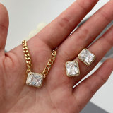 Simple zircon square set