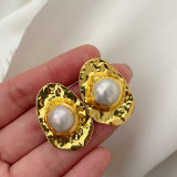 Teardrop fresh water pearl earrings
