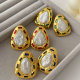 Teardrop pearl earrings