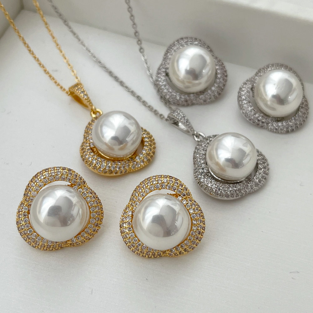 Flower pearl set