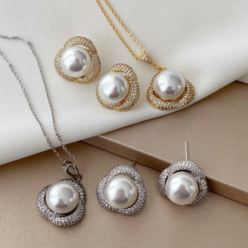 Flower pearl set