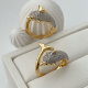 Two tone dolphin ring