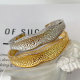 Pave wave bracelet