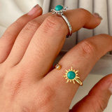 Sunflower shape ring