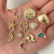 Small star snail charm