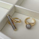 Two tone ball ring