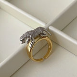 Two tone tiger ring