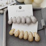 Set teardrop earrings