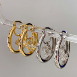 Clover charm hoop