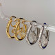 Clover charm hoop