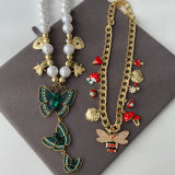 Butterfly charm necklace