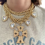 Chunky layer chain necklace