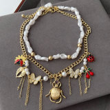 Ladybug charm necklace