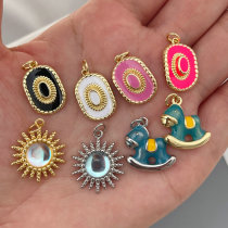 Enamel hat charm