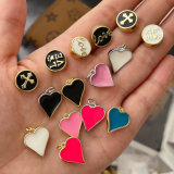 Enamel heart charm