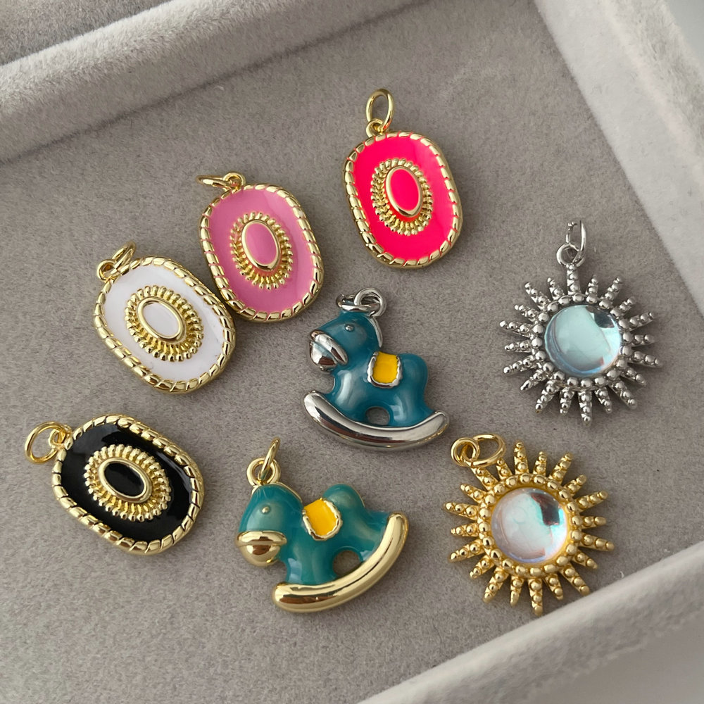 Enamel hat charm