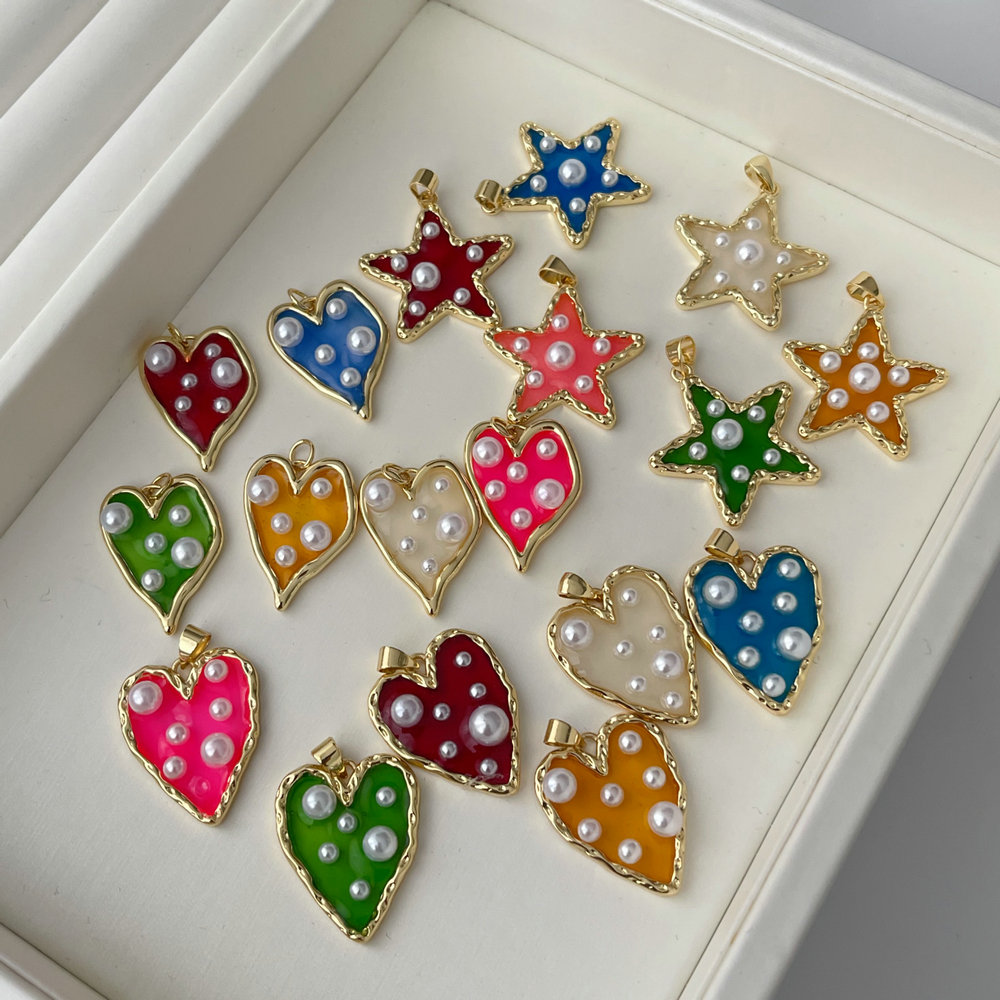 Star heart charm