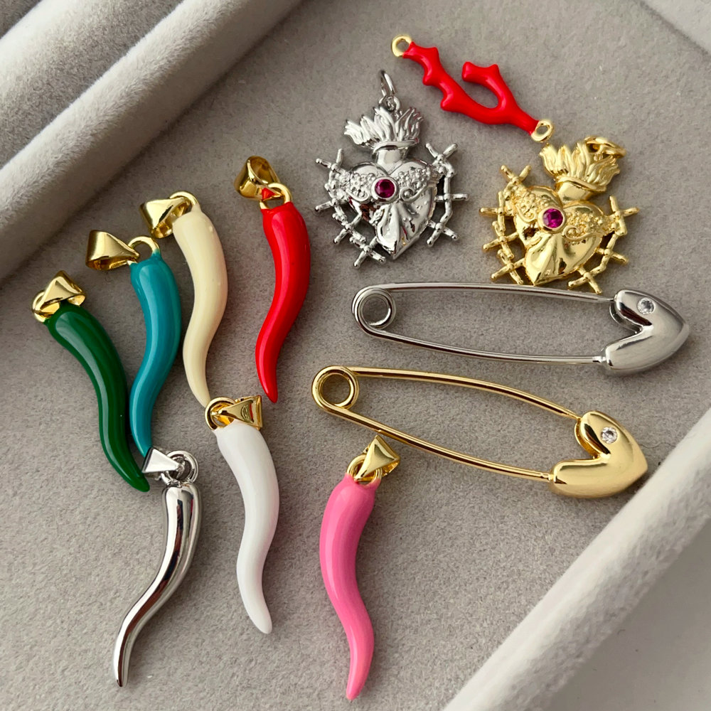 Enamel pepper charm