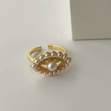 Pearl eye ring