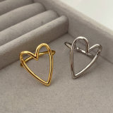 Solid heart ring
