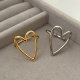Solid heart ring
