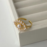 Pearl eye ring