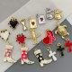Enamel heart charm
