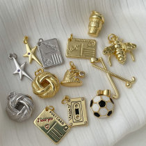 Pave bee star charm