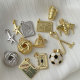 Pave bee star charm
