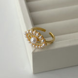 Pearl eye ring