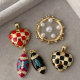 Enamel heart charm
