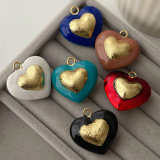 Enamel heart charm