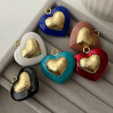 Enamel heart charm