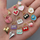 Enamel heart charm
