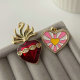 Enamel heart charm