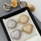 pave zircon heart round ring