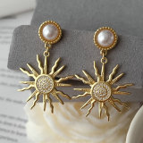 Sunflower earrings
