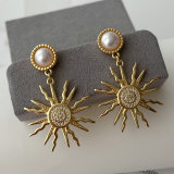Sunflower earrings