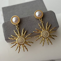 Sunflower earrings