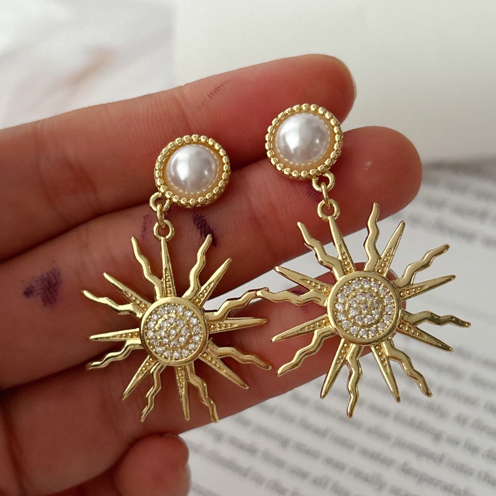 Sunflower earrings