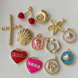 cross shell charm
