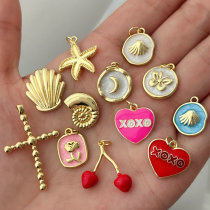 cross shell charm