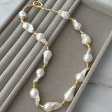 Baroque pearl necklace