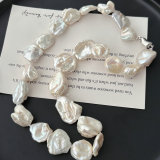 Baroque pearl necklace