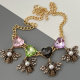 Bee charm necklace